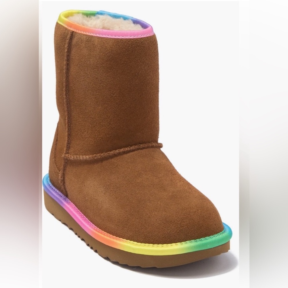 Kids UGG Mini Classic II Short Rainbow boots